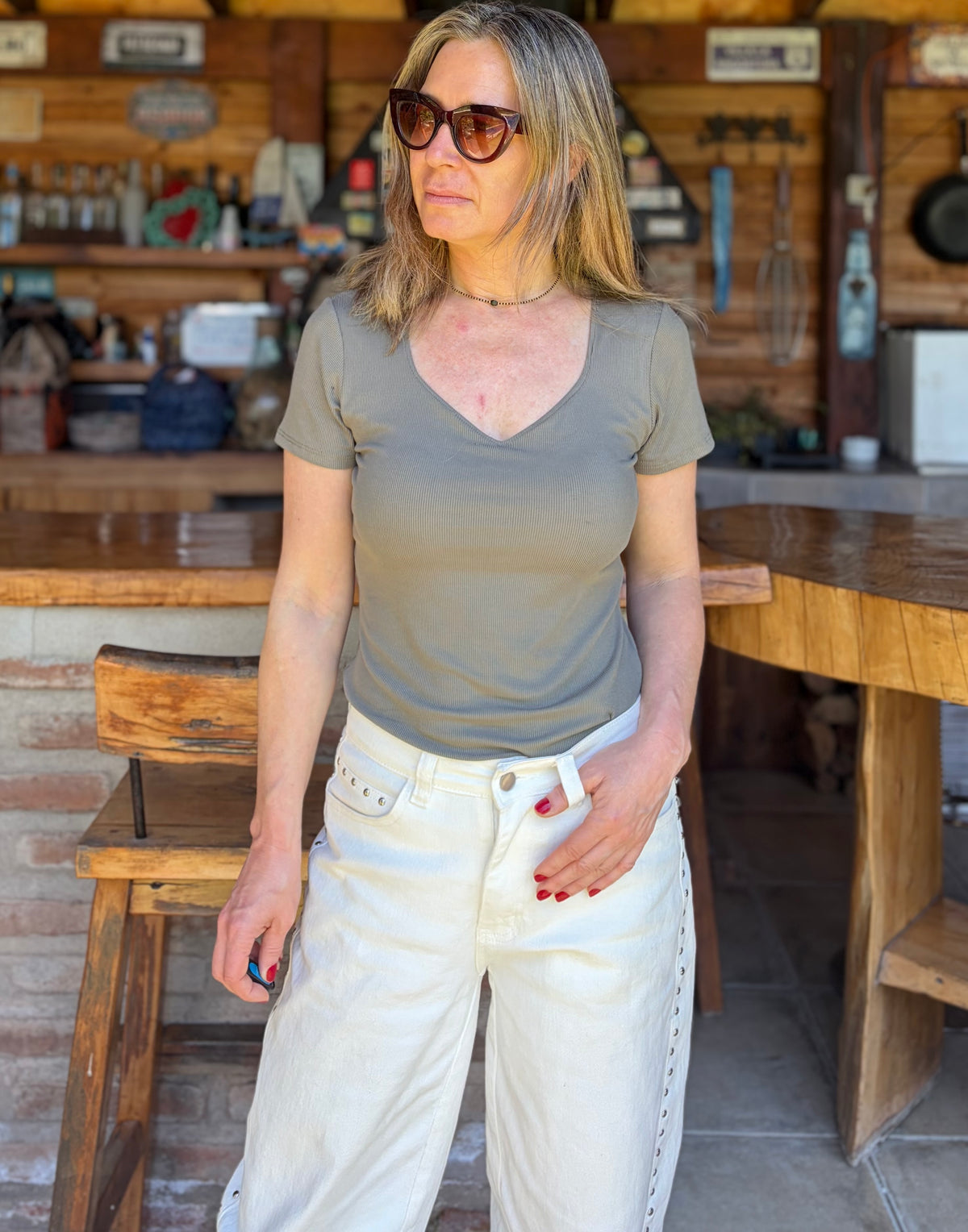 Polera Paloma Musgo