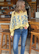 Blusa Flor 3D Amarilla