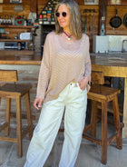 Sueter Calado Beige