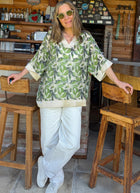 Blusón Estampado Jazmin Verde