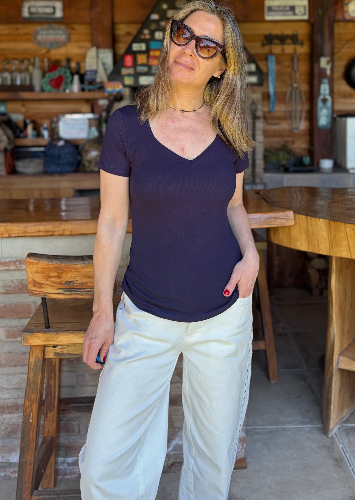 Polera Paloma Azul